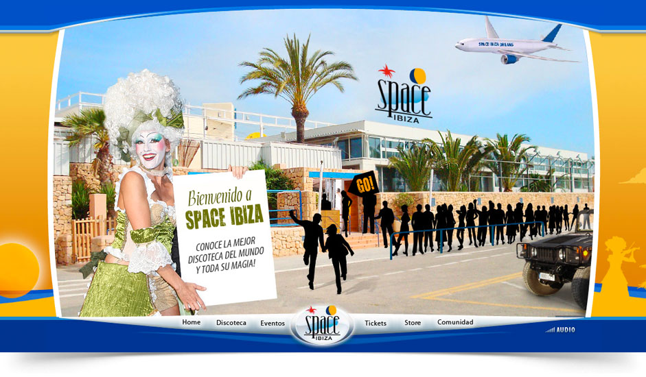Agencia diseño web gráfica para discotecas ibiza barcelona lanzarote - web site space ibiza 
