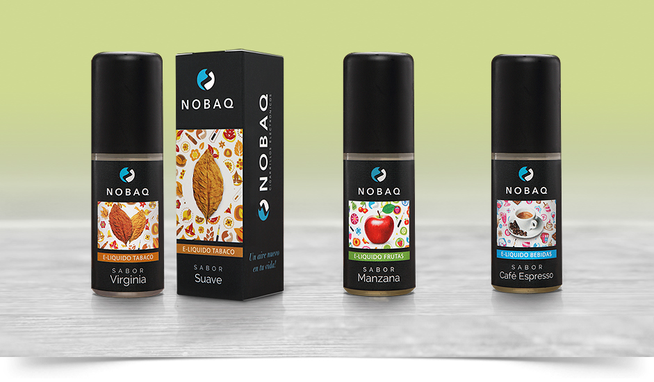 Branding diseño packaging nobaq e-liquidos cigarrillos electrónicos ibiza barcelona lanzarote